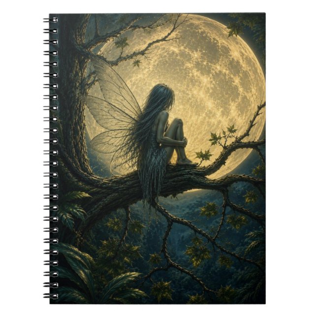 Cahier de la fée de la forêt tropicale au clair de (Devant)