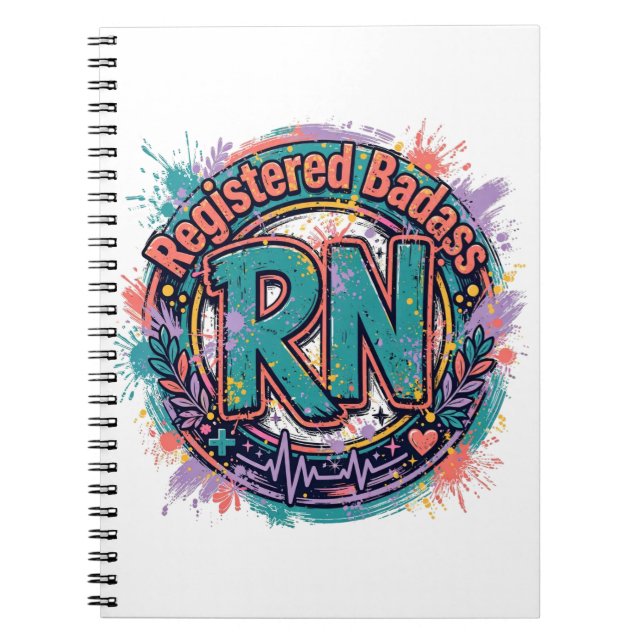 Cahier de la Infirmière Registered Badass RN (Devant)