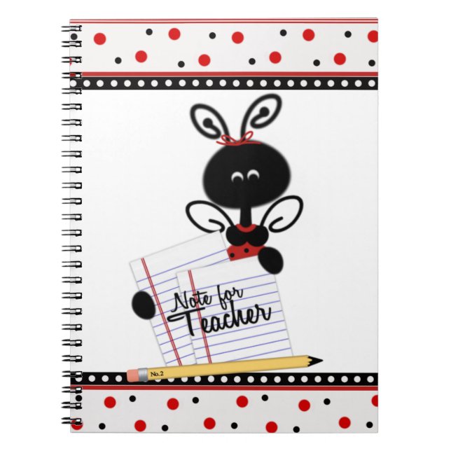 Cahier de la jolie coccinelle de l'enseignant (Devant)