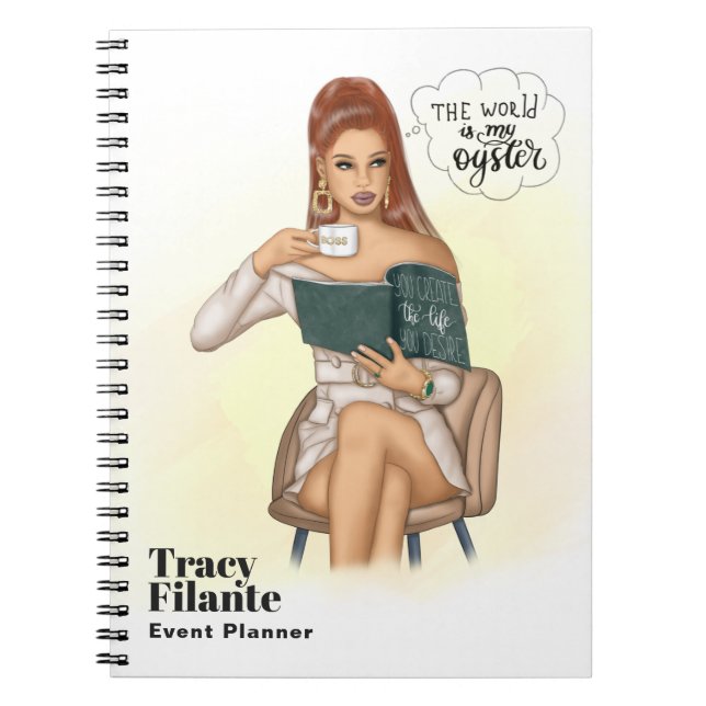 Cahier de la patronne de café Glam Chic (Devant)