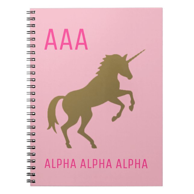 Cahier de la Sororité de la Licorne Dorée (Devant)