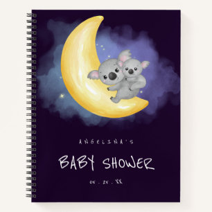 Cahier de liste de cadeaux pour Baby Shower Koala 