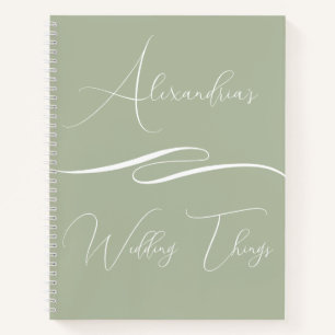 Cahier de mariage personnalisé pour client avec lo