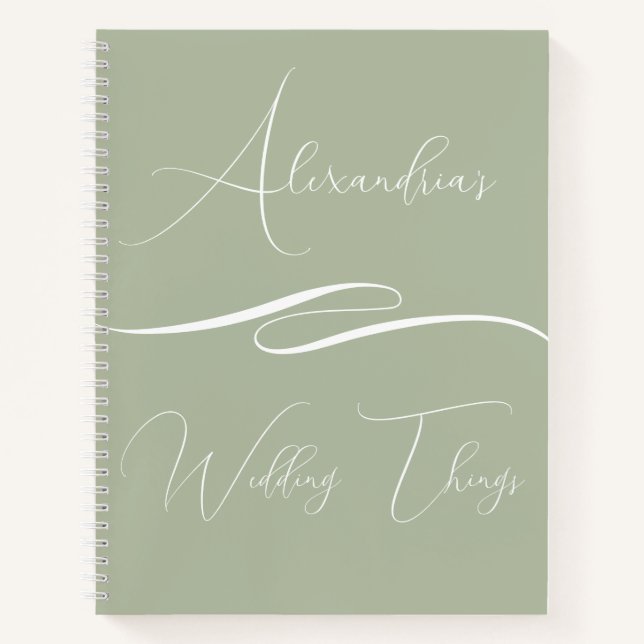 Cahier de mariage personnalisé pour client avec lo (Devant)