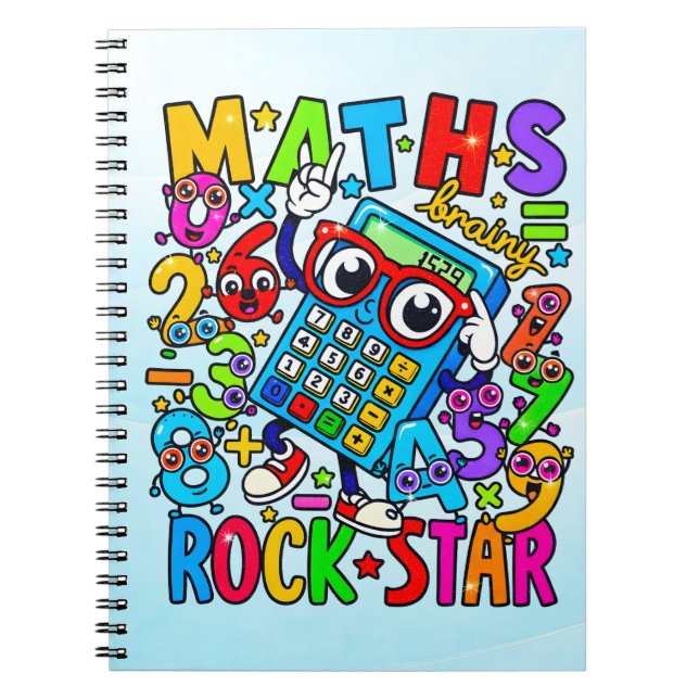 Cahier de maths de Number Day | Maths Rock Star (Devant)