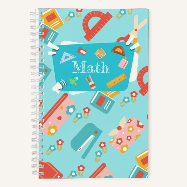 Cahier de maths mignon pour les enfants (Recto)