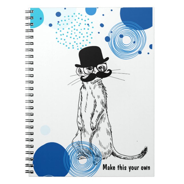Cahier de Meerkat sous couverture PERSONNALISÉ (Devant)