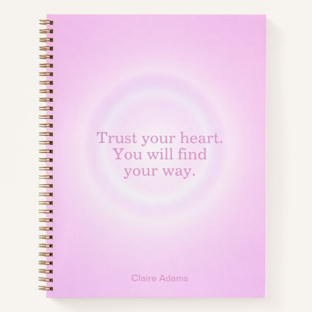 Cahier de message Aura Bubble Gum (Devant)