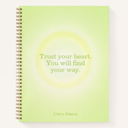 Cahier de message Aura Vert Citron