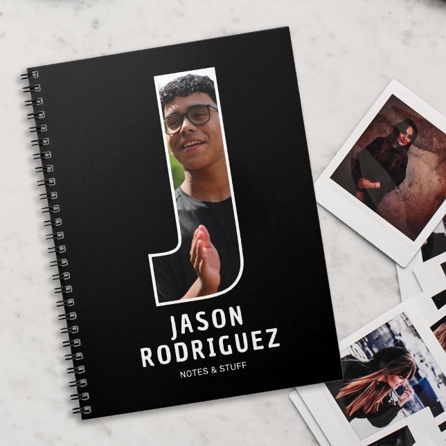Cahier de monogramme photo personnalisé (Créateur téléchargé)