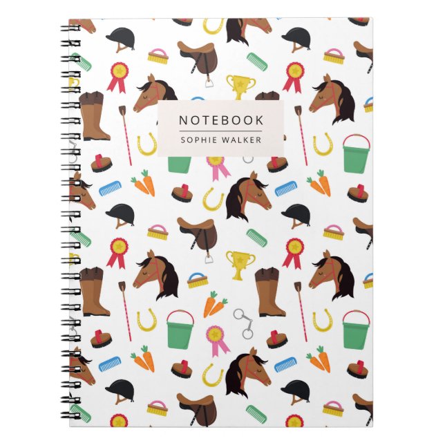 Cahier de motifs équestres pour chevaux (Devant)