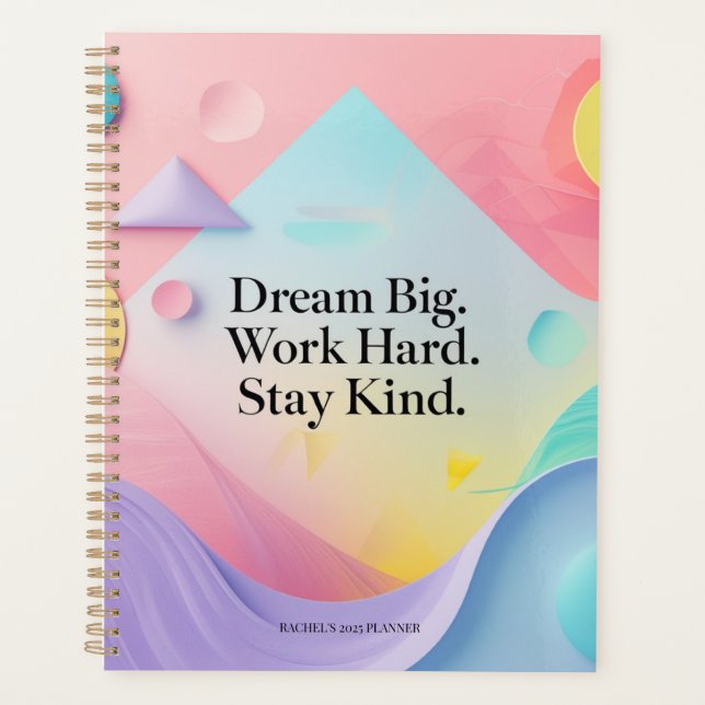 Cahier de motivation « Faire de grands rêves » – C (Devant)
