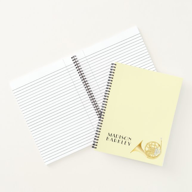 Cahier de musique pour cor d'harmonie professeur d (Intérieur)