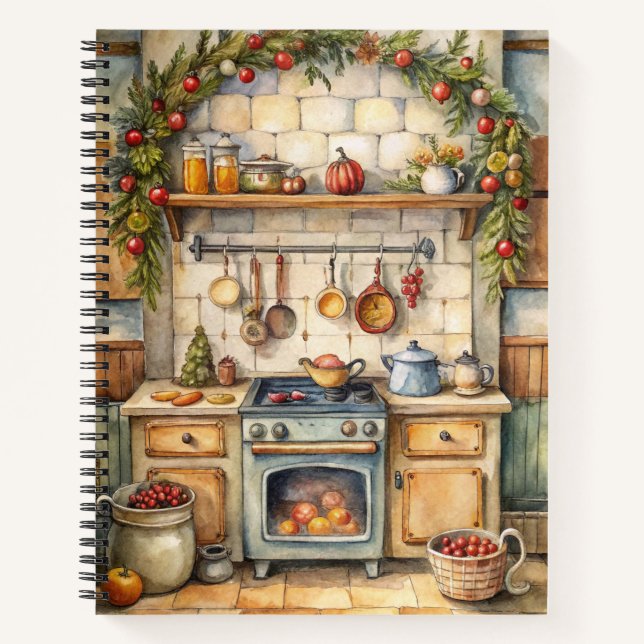 Cahier de Noël festif – Journal des Fêtes (Devant)