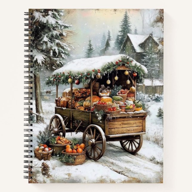 Cahier de Noël festif – Journal des Fêtes (Devant)