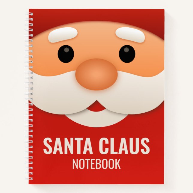 Cahier de Noël relié Santa Claus  (Devant)