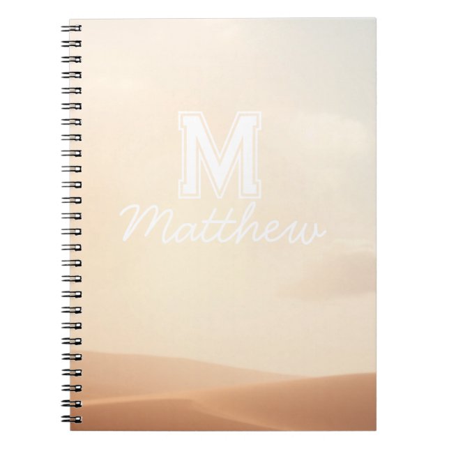 Cahier de nom de script élégant  (Devant)