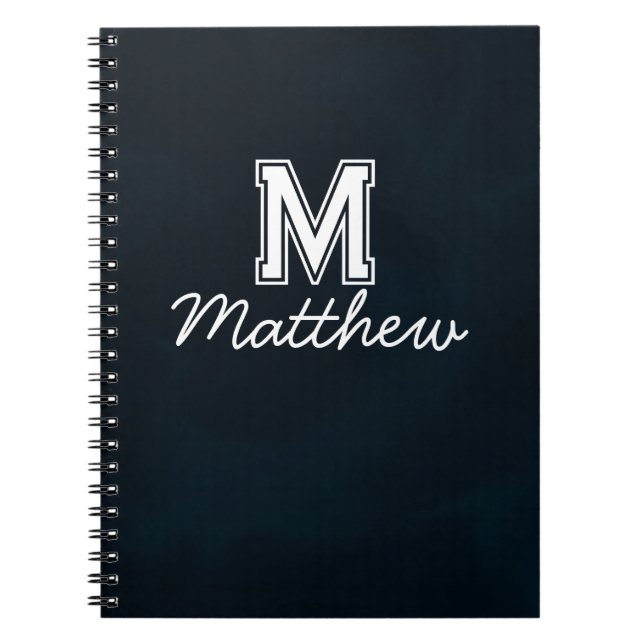 Cahier de nom de script élégant  (Devant)