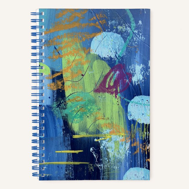 Cahier de notes à motif de grotte sous-marine (Recto)