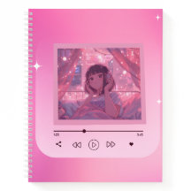 Cahier de notes Anime Lo-fi Girl Music Player