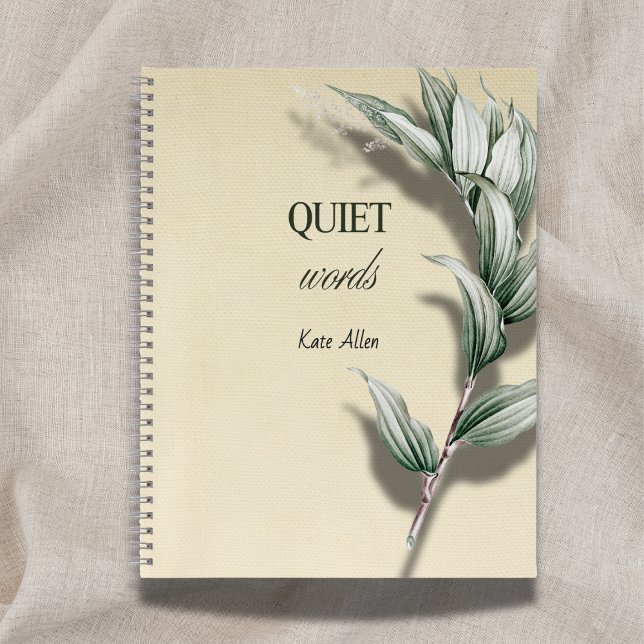 Cahier de notes cadeau de retraite 'Mots calmes'  (Créateur téléchargé)
