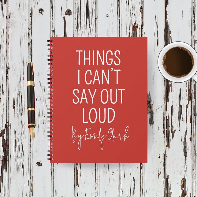 Cahier de notes de l'infirmière Gift, Journal médi (Personalized Nurse Journal — Custom Name “Things I Can’t Say Out Loud” Notebook Gift for Coworkers)