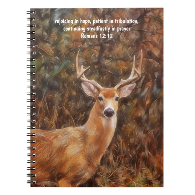 Cahier de notes de prière avec verset biblique et  (Devant)