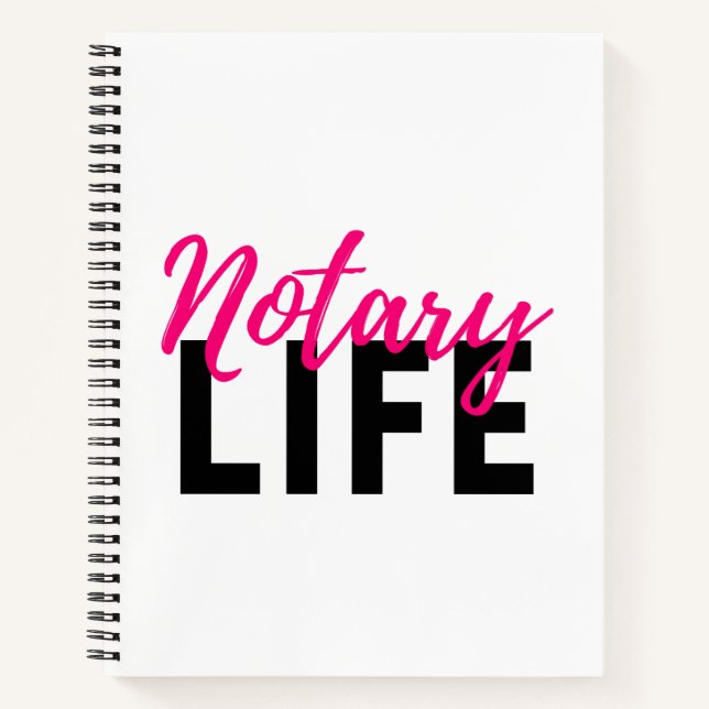 Cahier de notes en spirale Notary Life (Devant)