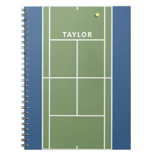 Cahier de notes personnalisé pour cadeau de tennis