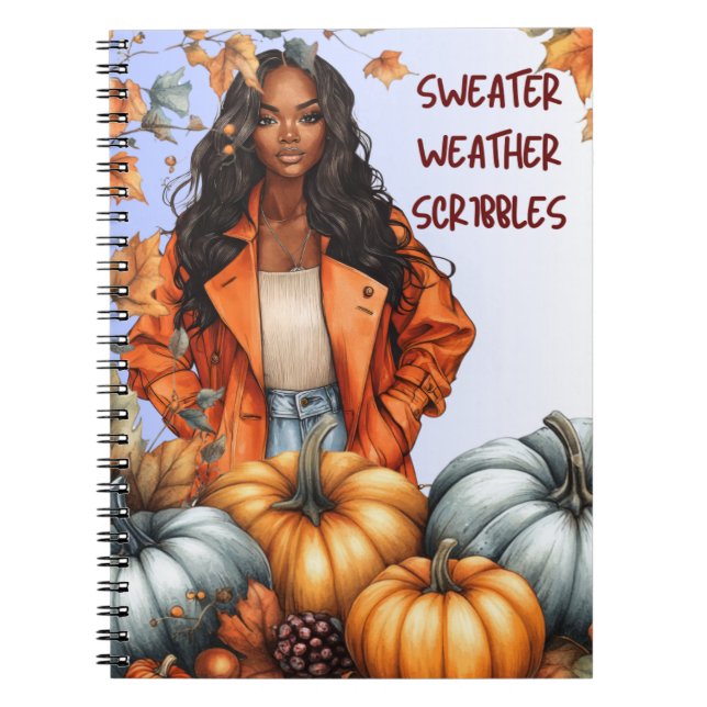 Cahier de notes Sweater Weather Scribbles (Devant)
