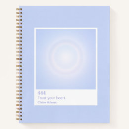 Cahier de numéro d'ange de l'aura de la pervenche