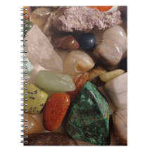 Cahier de papier et de roche