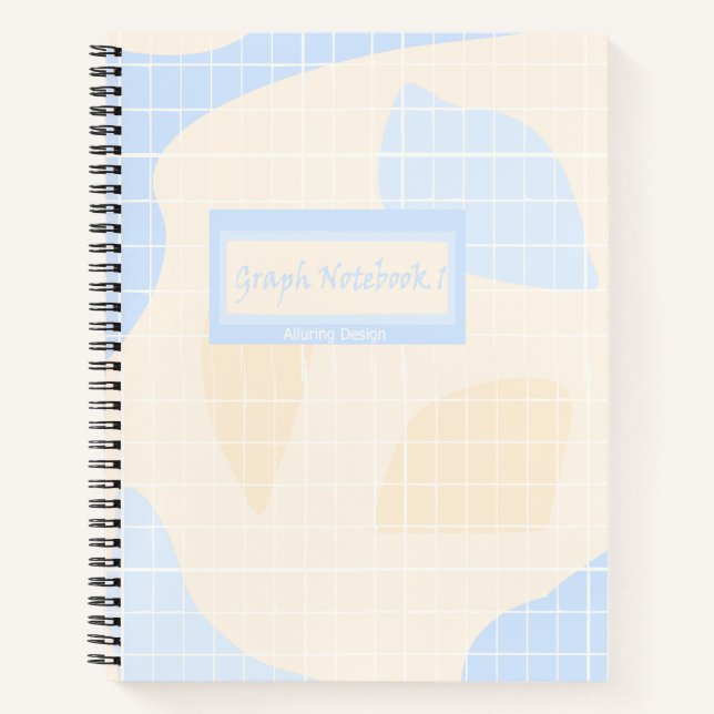 Cahier de papier graphique pastel (Devant)