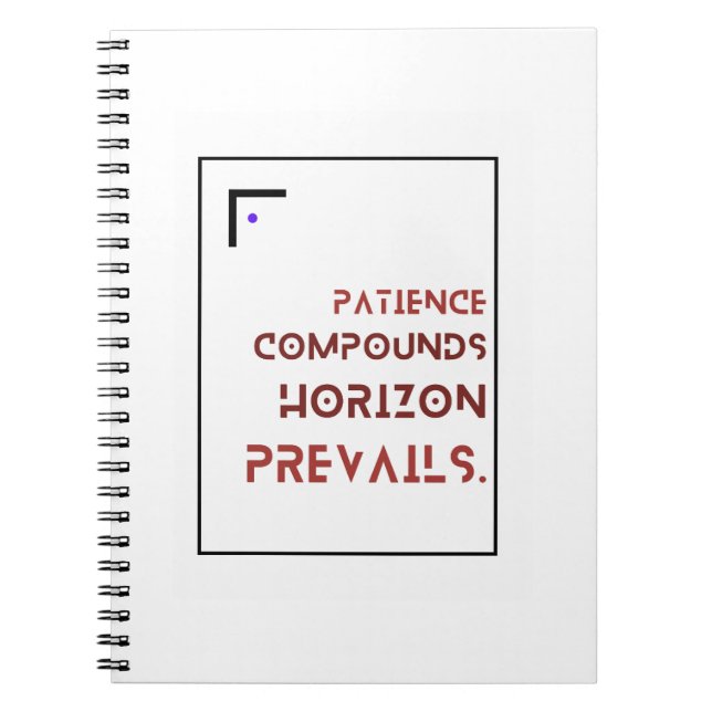 Cahier de patience pour investisseur (Devant)