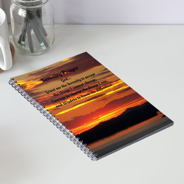 Cahier de photo de coucher de soleil orange Prière (In Situ)
