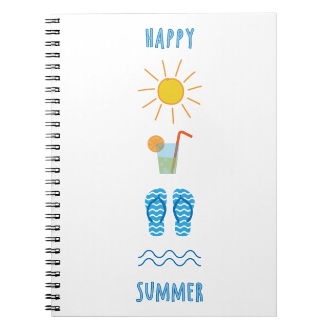 Cahier de photos d'été heureux (Devant)