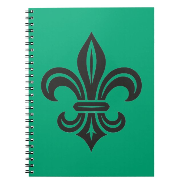 Cahier de photos en spirale "Fleur-de-lis stylisée (Devant)