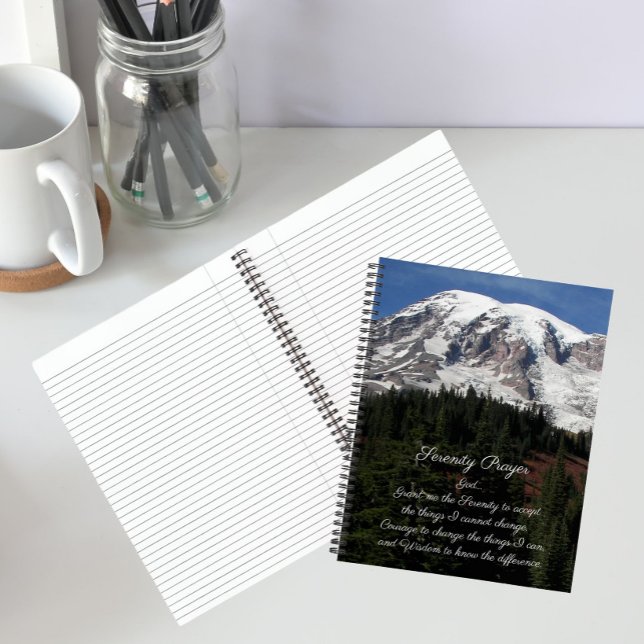 Cahier de photos Mont Rainier Prière de sérénité (In Situ)