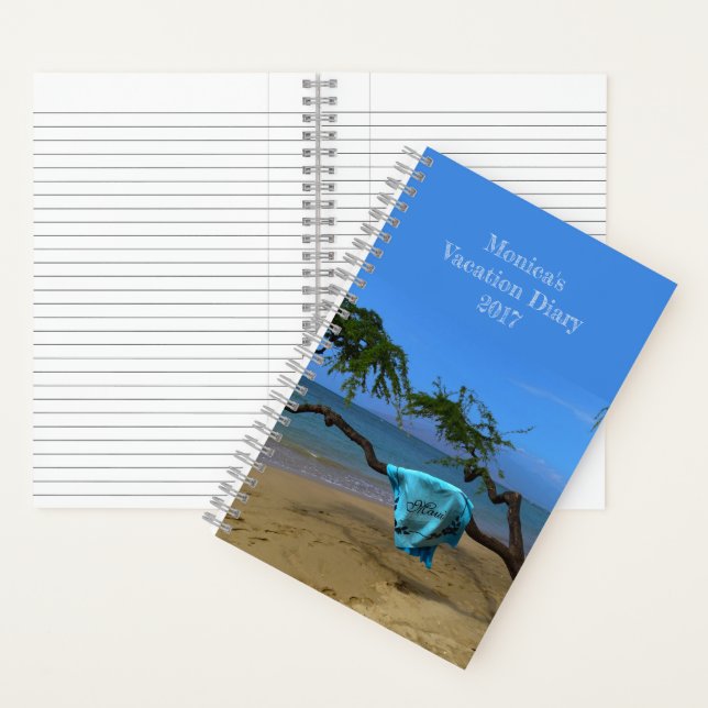 Cahier de plage Maui avec votre nom (À l'intérieur)