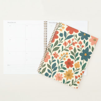 Cahier de planification floral coloré – Botanique