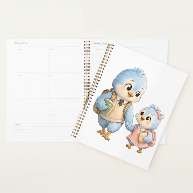 Cahier de planification hebdomadaire Carnet de not (Devant avec enveloppe)