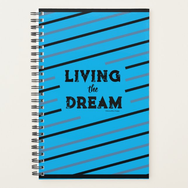 Cahier de planification Living the Dream 5.5" x 8. (Devant)