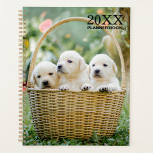 Cahier de planification mensuel non daté de chiots