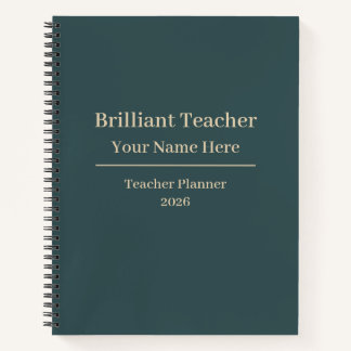Cahier de planification personnalisé pour enseigna