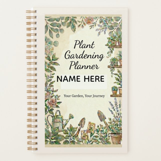 Cahier de planification personnalisé pour le jardi (Devant)