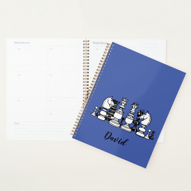 Cahier de planification personnalisé sur le thème  (Devant avec enveloppe)