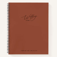 Cahier de plans de mariage en terre cuite