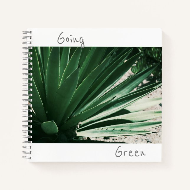 Cahier de plante succulente Aloe Going Green (Devant)