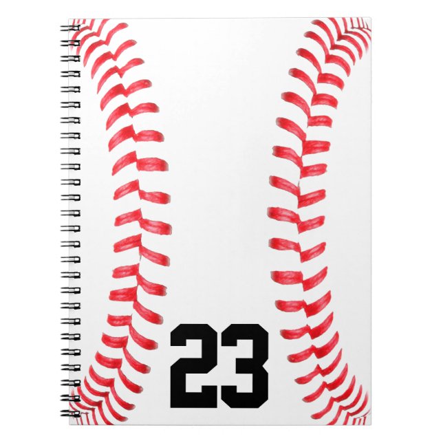 Cahier de points de baseball et numéro de maillot  (Devant)