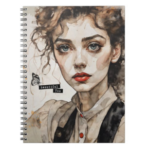Cahier de portrait à l'aquarelle "Beautiful You"